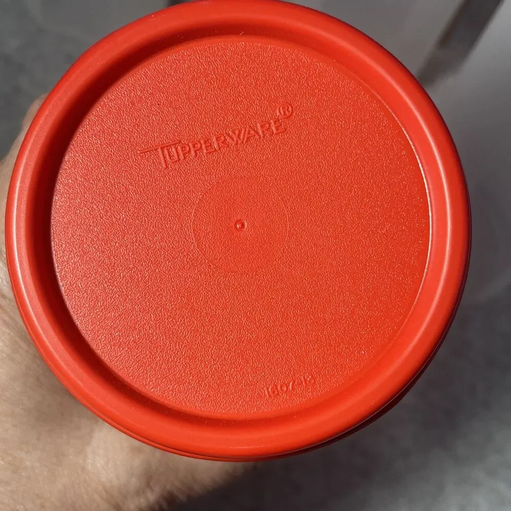Tupperware Modular Mate Oval 4 Containers Set of 5 Red Lids 890ml Pantry Storage